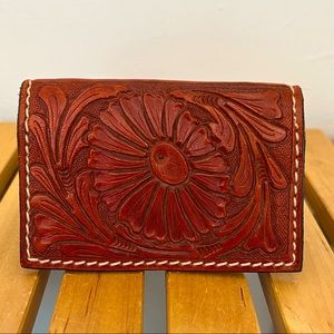 Handmade Mexican  Brown Leather License/ card holder